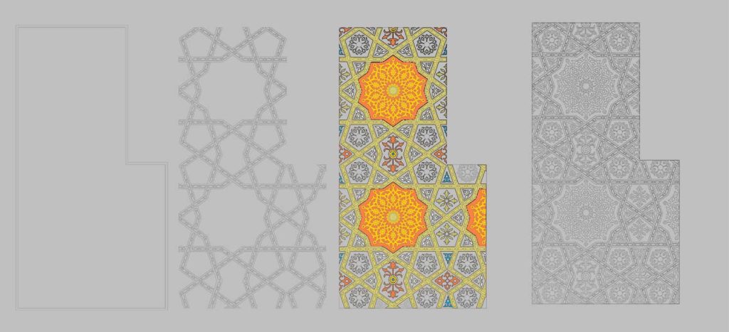 طراحی معرق پایه کاناپه